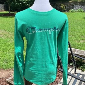 Champion green long sleeve shirt